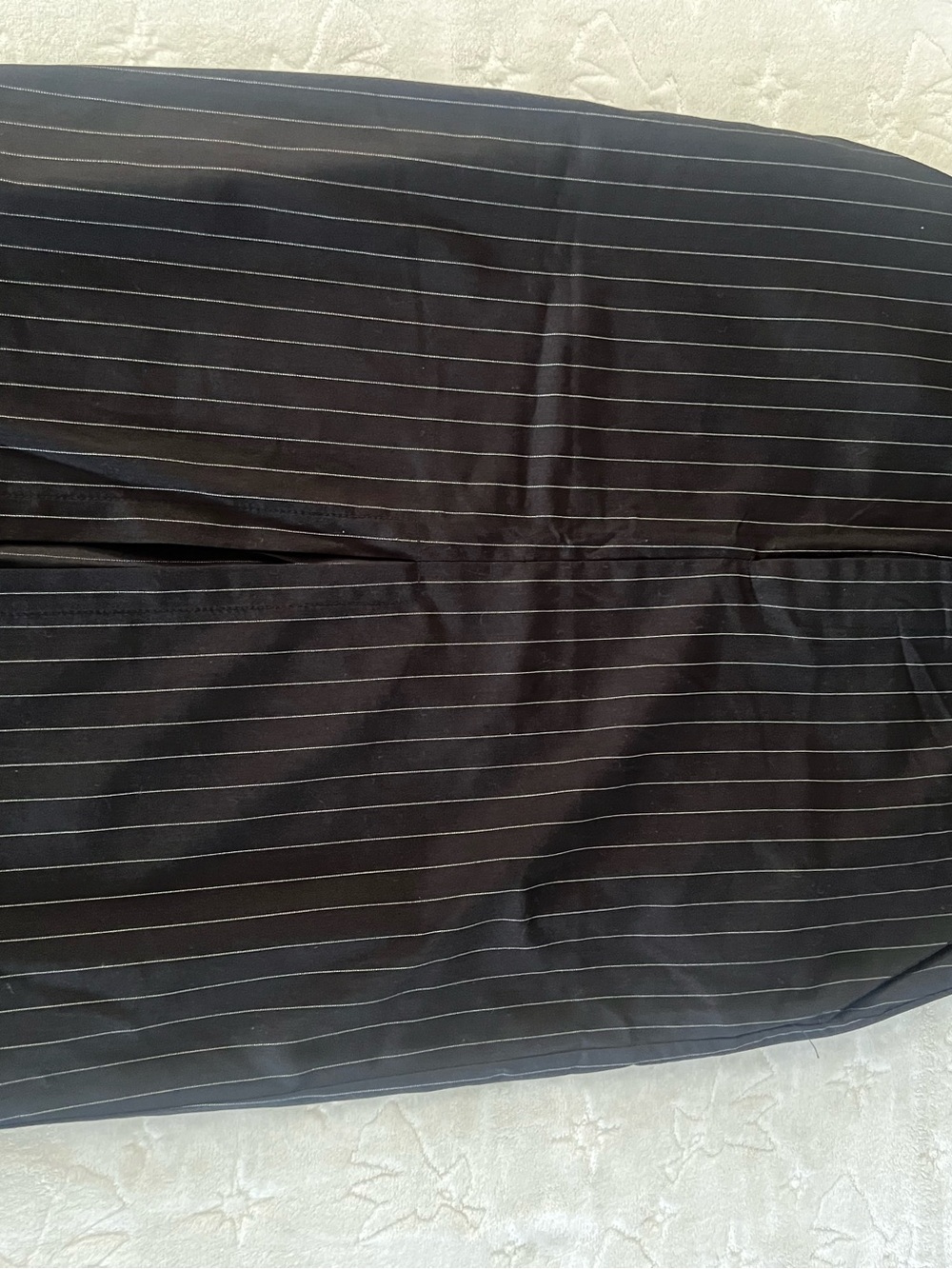 Women's Black Pinstripe Pencil Skirt